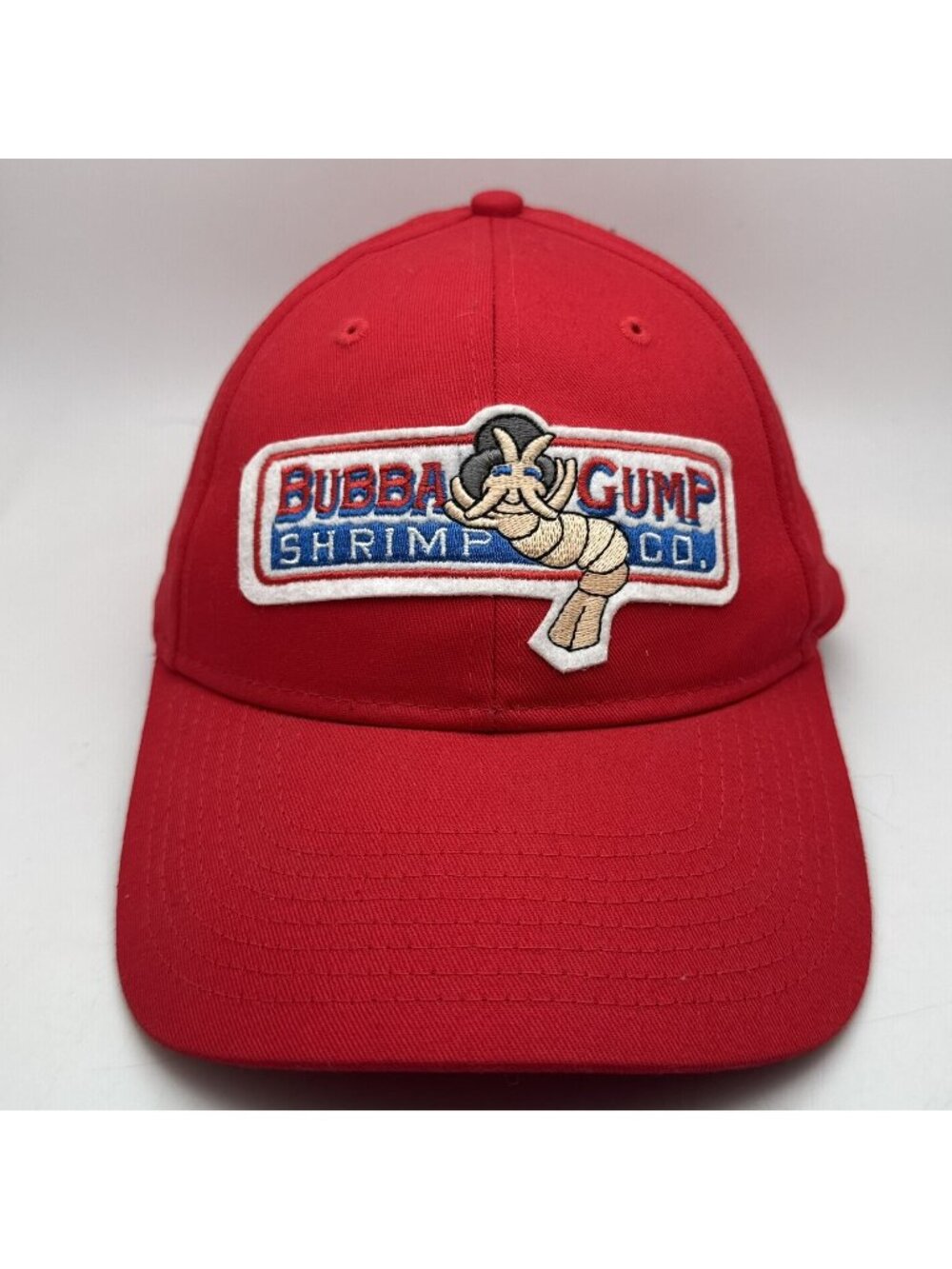 Bubba Gump Shrimp Co. Red Snapback Baseball Cap Hat 100% Cotton Adjustable Men's